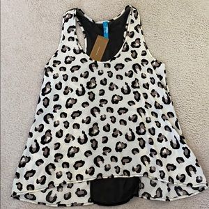 Francesca’s Cheetah Print Tank Top